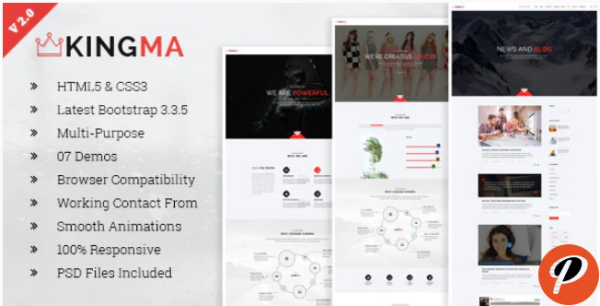KingMa Creative Business Onepage HTML Template