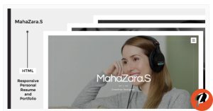 MahaZara.S HTML Personal Resume and Portfolio