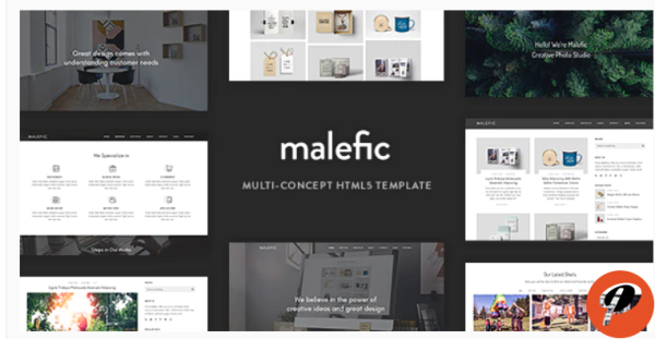 Malefic Multipurpose One Page HTML5 Template 1