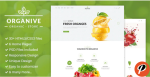 Organive Organic Store Eco Food Products HTML5 Template