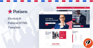 Potisen Election Political HTML Template