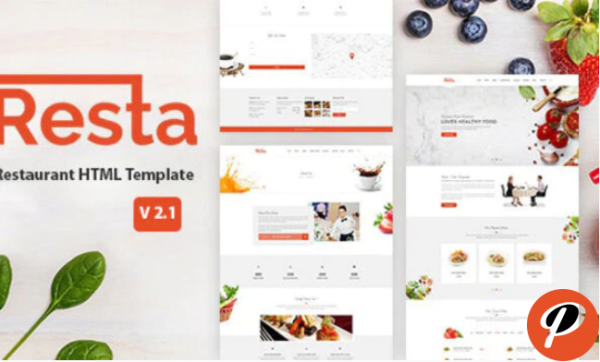 Resta Restaurant HTML Template