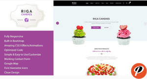 Riga Candy Sweets HTML Template