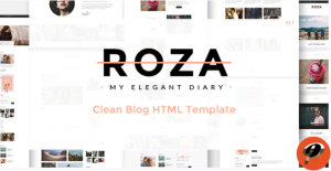 Roza Clean Blog HTML Template