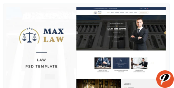 Max Law Lawyer Attorney HTML Template