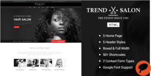 Trend Salon Barbershop HTML Template