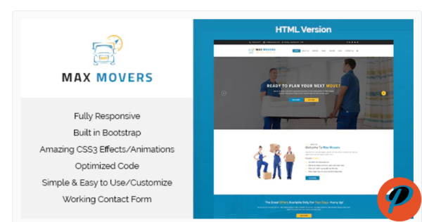 Max Movers Responsive HTML Template