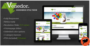 Venedor Premium Bootstrap Ecommerce HTML5 Template