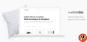 Whiteble Minimal Portfolio Agency Shop Creative HTML Template
