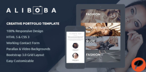 Aliboba One Page Creative Portfolio Template