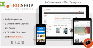 Bigshop eCommerce HTML Template