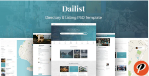 Dailist Directory Listing PSD Template