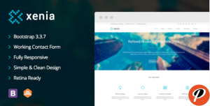 Xenia Refined HTML 5 CSS 3 Corporate Template