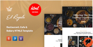 Elroyale Restaurant Cafe HTML5 Template
