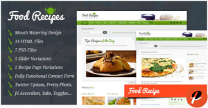 Food Recipes HTML Template