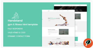 Handstand Yoga and Fitness HTML Template