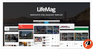 LifeMag Responsive HTML Magazine Template 1