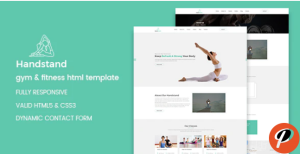 Handstand Yoga and Fitness HTML Template 1