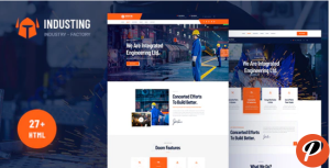 Industing Industry Factory Business HTML5 Template 1