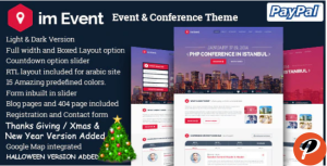 imEvent Conference Landing Page HTML Template 1