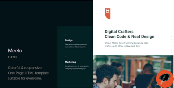 Meelo Corporate One Page HTML Template