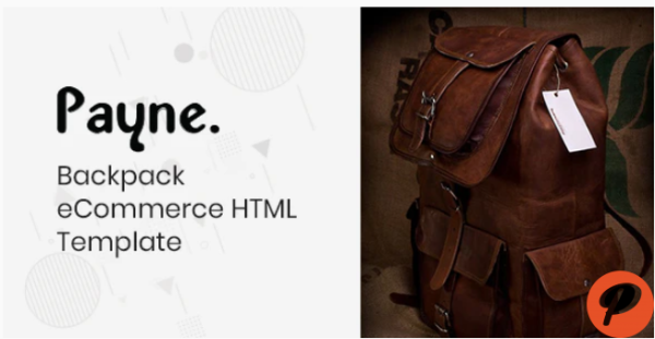Payne Backpack eCommerce HTML Template