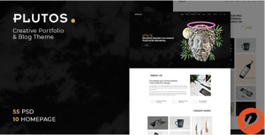 Plutos Multipurpose Creative Portfolio Blog PSD Template 3