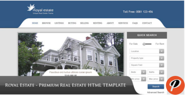 Royal Estate Premium HTML Template