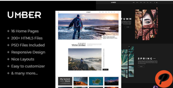 Umber Photography HTML5 Template