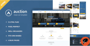 Auction Car Dealer Mechanic HTML Template