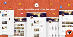 Adda Social Network HTML Template 1