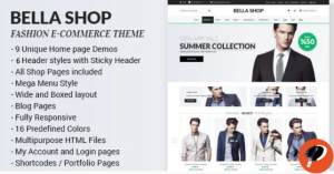 Bella eCommerce HTML Shop with RTL