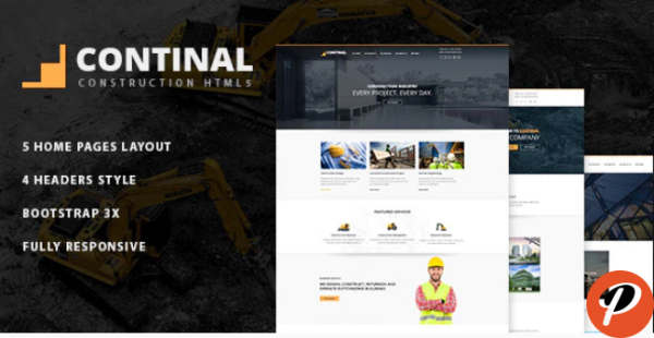 Continal Construction Business HTML5 Template