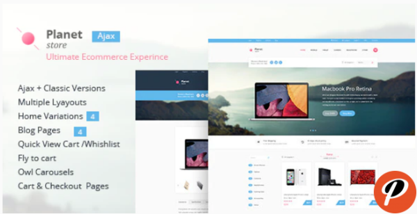 Planet Store Ecommerce HTML Template