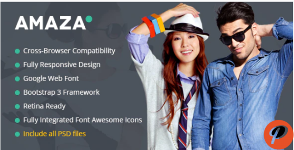Amaza Fashion Store HTML Template