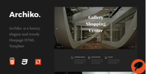 Archiko. Architecture Onepage HTML Template