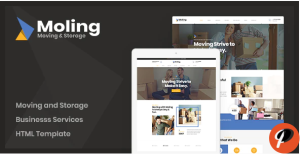 Moling Moving and Storage Services HTML Template