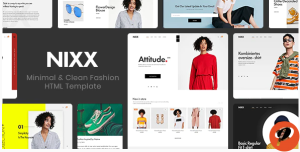 NIXX – Minimal Clean Fashion HTML Template
