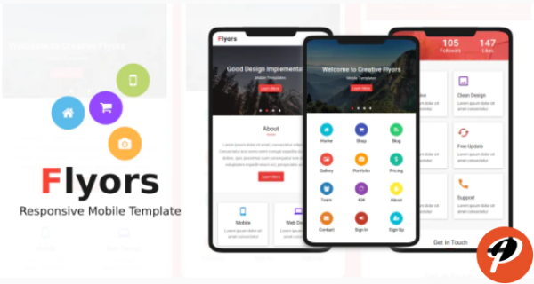 Flyors Responsive Mobile Template
