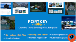 PortKey Creative Tour Travel Booking HTML5 Template