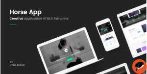 Horse App HTML Responsive Template