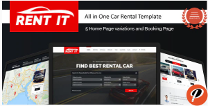 Rent It Car Rental Template with RTL Support