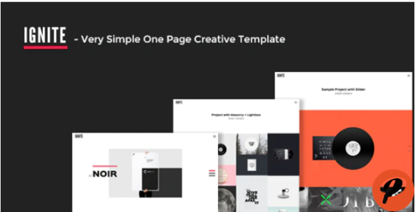 IGNITE Very Simple One Page Creative Template