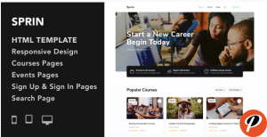 Sprin Courses and Events HTML5 Responsive Template