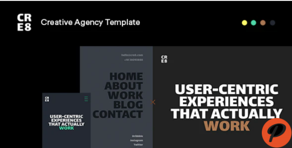 CRE8 Creative Agency HTML Template