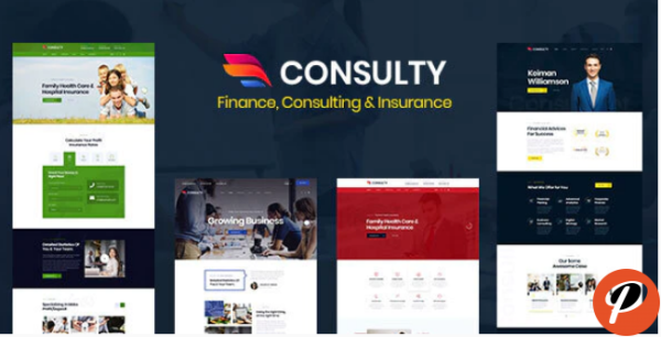 Consulty Finance Consulting and Insurance HTML Template