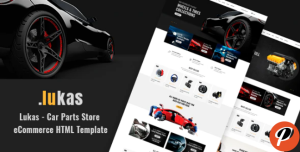 Lukas Car Parts Store eCommerce HTML Template 1