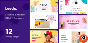 Leedo – Modern Colorful Creative Portfolio HTML5 Template