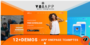 VniApp Showcase Mobile App HTML Template
