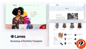 Lanes Fashion Store HTML Template
